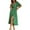 Green, variant on Sngxgn Women's Long Sleeve Ruched Bodycon Dress Square Neck Party Midi Dresses(Red,S)