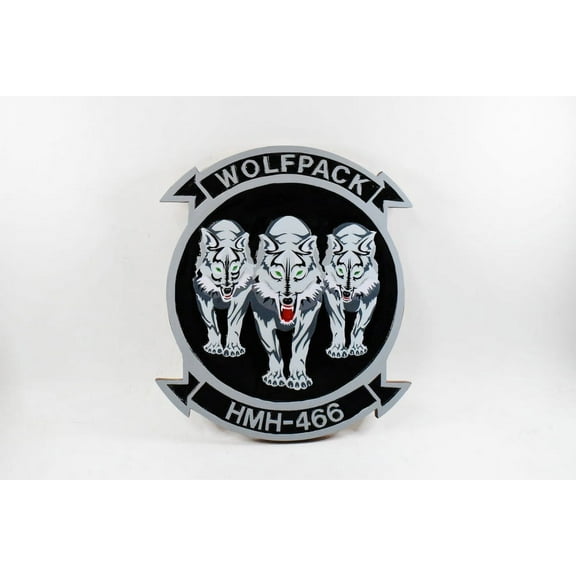 HMH-466 Wolfpack Plaque