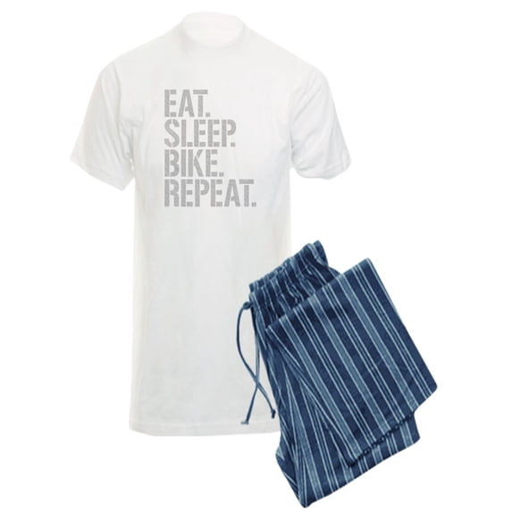 CafePress - Eat Sleep Bike Repeat Pajamas - Men's Light Pajamas
