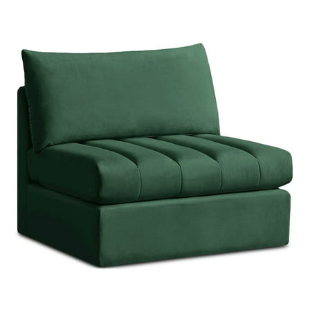 Meridian Furniture Jacob Green Velvet Armless