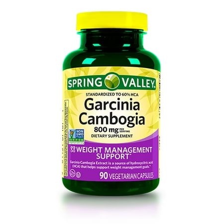 Spring Valley Garcinia Cambogia Capsules, 800 mg, 90 (Best Garcinia Cambogia For Weight Loss)