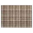 thumbnail image 2 of Addison Rugs Chantille Indoor/Outdoor Transitional Plaid Chocolate Washable Rectangle Rug, 1'8" x 2'6", 2 of 6