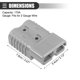 thumbnail image 5 of Universal Car Battery Quick Connector, Battery Quick Disconnect Wire Harness Plug Kit, 2 Gauge 175A, Plastic Metal, Gray, 2 Set, 5 of 7