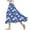 Blue, variant on Women's Floral Midi Skirt, High Elastic Waist Flowy Ruffle Casual Summer Boho Aline Maxi Skirts Athletic Skirts Women Green XXL