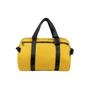 Tucano Weekender bag in rubberized material that converts to a backpack Yellow