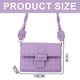 thumbnail image 2 of Bolso de cuero artificial con forma de rombo, tendencia, nueva moda, bolso de mensajero, bolso pequeño sencillo de un solo hombro, morado, 2 of 5