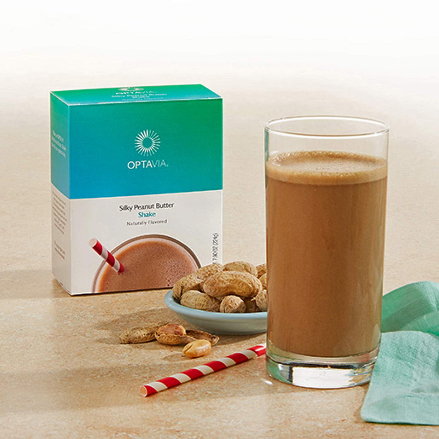 OPTAVIA Silky Peanut Butter Shake (7 Shakes)