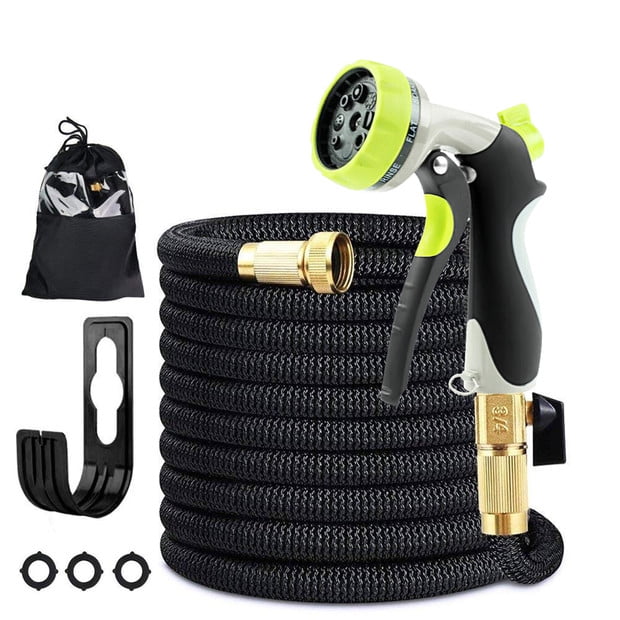 50 ft Garden Hose, Expandable Water Hose with 3/4 Solid Brass Fittings