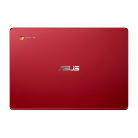 ASUS - 11.6" Chromebook - Intel Celeron - 4GB Memory - 32GB eMMC Flash Memory - Red