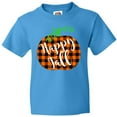 thumbnail image 3 of Inktastic Happy Fall Plaid Pumpkin Youth T-Shirt, 3 of 5