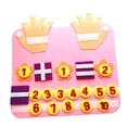 thumbnail image 2 of Juguetes de aprendizaje de matemáticas Montessori, juguete educativo de habilidades motoras finas, juego de viaje, tablero de actividades para Adición rosa Sunnimix juego de mesa ocupado, 2 of 8