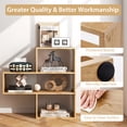 thumbnail image 4 of Giantex 3 Convex Cubes Bookcase, Freestanding Bookshelf Combination w/Anti-Tipping Device, Home Display Storage Shelf, 4 of 9