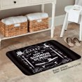 thumbnail image 2 of SXPUBZ Please Don't Summon Demons in the Bathe Room Non Slip Flannel Floor Mat for Bathroom Kitchen Bedroom Decor 16x24 inch, 2 of 5
