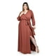 thumbnail image 5 of Vestido elegante de manga larga Roman Fashion /Tallas Extras, 2009 (Chedron) cafe 42, 5 of 6