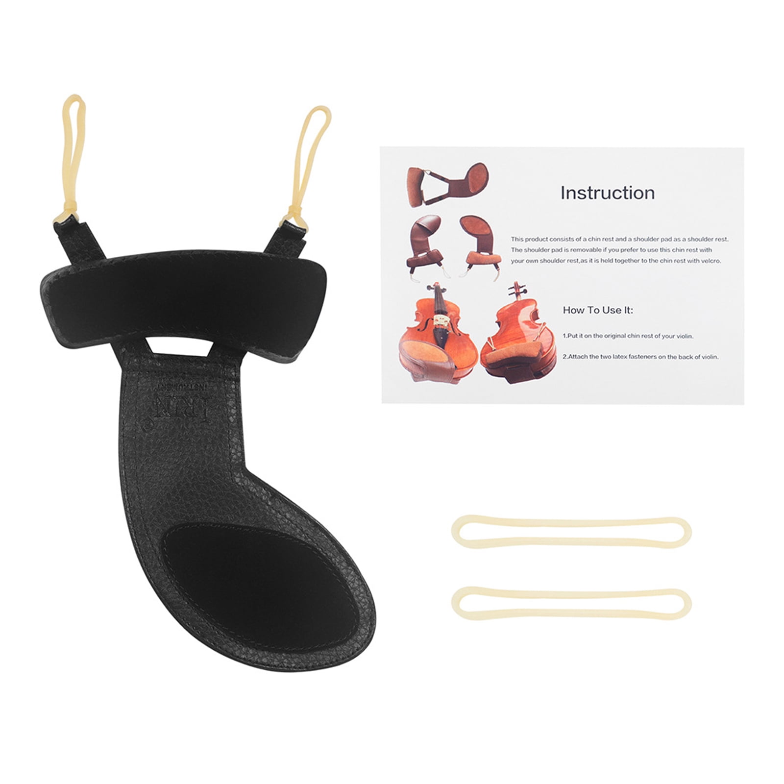 Violin Chin Rest Pad Cover Protector Violin Shoulder Pad Sheepskin Shoulder Pad Musical Instrument Accessories
