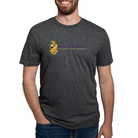CafePress - Phi Sigma Pi Full Color Wordmark T Shirt - Mens Tri-blend T-Shirt