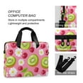 thumbnail image 4 of FORMRS 16" Laptop Sleeve Bag Carrying Case with Handle Travel Shoulder Briefcase, Floral Raspberries, 4 of 8