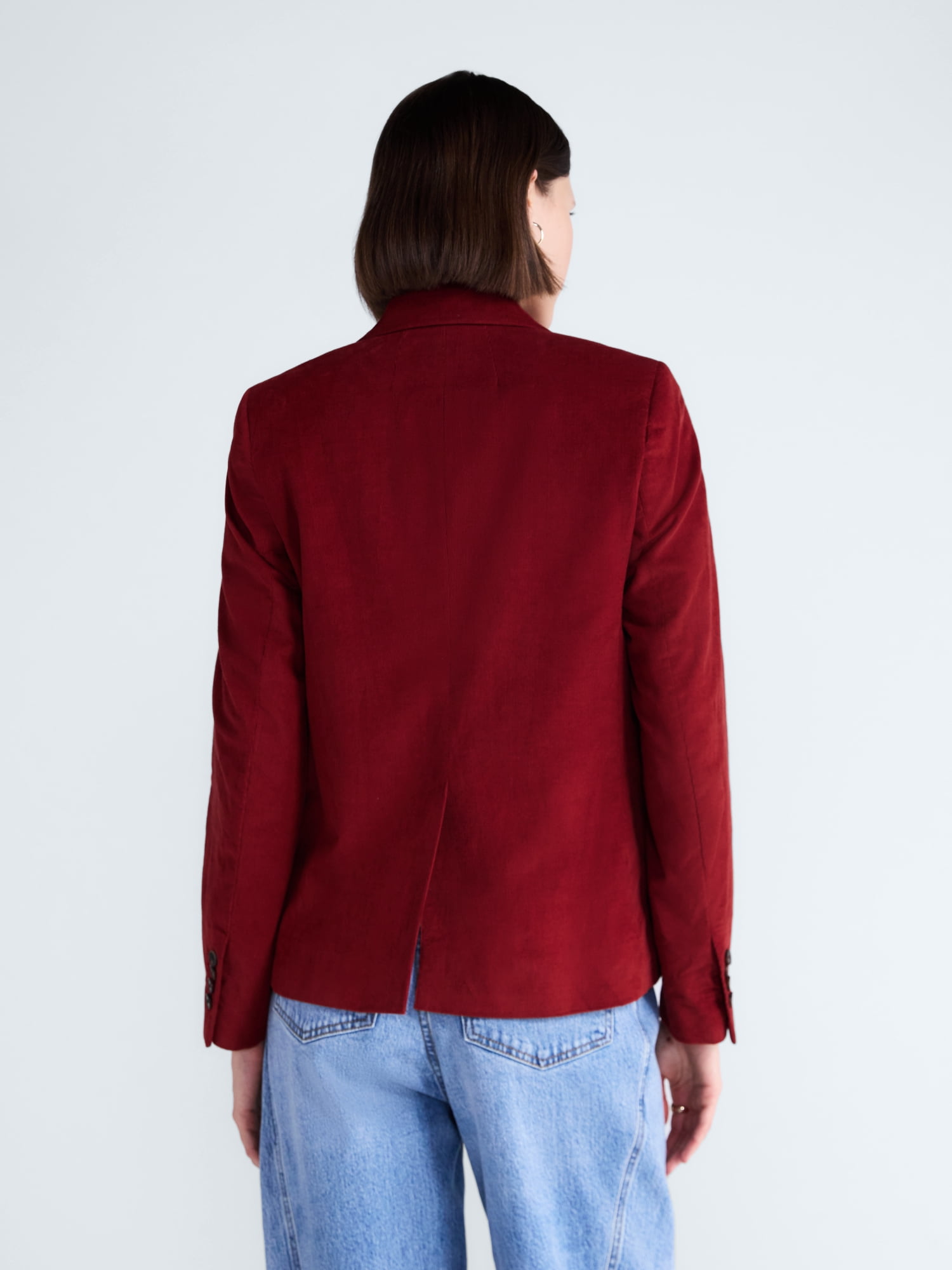Free Assembly Women's and Women's Plus The Belmont Single Breasted Corduroy Blazer, Sizes XS-4X