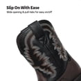 thumbnail image 3 of Botas de Vaquero para Niños DREAM PAIRS Talla 9 Marrón Oscuro, 3 of 7