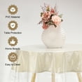 thumbnail image 4 of Uxcell 2 Pcs Nappe en Plastique Transparent de 47 Pouces, Protège-Nappe Rond en Vinyle Imperméable et Anti-Huile, Nappe pour Salle à Manger, Fêtes et Jours Fériés, 4 of 6