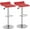 Red, variant on FASCK Adjustable Bar Stools, Adjustable PU Leather Bar Stool Counter Swivel Chrome Bistro Dining Chair Set of 2,Red