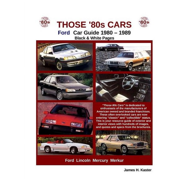 Those 80s Cars - Ford (Black & White), (Paperback)