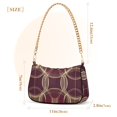 thumbnail image 3 of FORMRS Womens Shoulder Bag with Chain Strap Clutch Purse Cute Tote Handbag, Gold Abstract Pattern, 3 of 7