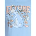 thumbnail image 4 of Disney Eeyore Women's Floral Graphic Baby Tee, Sizes XXS-XXL, 4 of 5