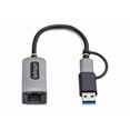 thumbnail image 3 of STARTECH USB-C TO ETHERNET ADAPTER WITH USB-A DONGLE, 10/100/1000MBPS, USB 3.0 T, 3 of 10