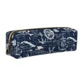 thumbnail image 1 of Balery Sailing Cruises Nautical Estuche de Lápices de Cuero Impreso, Estuche para Suministros de Arte, Estuche de Lápices con Cremallera, Estuche de Almacenamiento de Papelería, 1 of 7