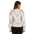 thumbnail image 4 of Moomaya Printed Tops For Women Button Down Full Sleeve Casual Shirt Blouse, 4 of 9