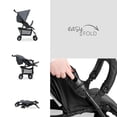 thumbnail image 4 of Hauck Sport T13 Lightweight Compact Foldable Baby Stroller Pushchair with Sunproof Canopy, Swiveling and Lockable Front Wheels, Charcoal Stone, 4 of 5