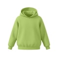 thumbnail image 4 of Enjoytime Hoodies for Girls Solid Color Long Sleeve Pullover Sweatshirt Fall Winter Casual Kids Clothes with Pockets, 4 of 8