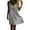 001 Gray, variant on Women's Spaghetti Strap V-Neck Dress, Eyelet Waist Cutout Casual Sundress, Loose Flowy Mini & Maxi Styles, Summer Beach Dress