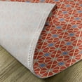 thumbnail image 5 of Ambesonne East Place Mats Set of 4, Curvy Lines Circles Tile, Standard Size, Scarlet Lavender, 5 of 6