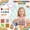 #015-B, variant on Weaving Loom Kit for Kids and Beginners DIY Potholder Cup Cozy Crafting Set with Wooden Frame 6-Color Pre-Wound Yarn Step-by-Step Guide Ages 5-12 Classroom Home Use,A