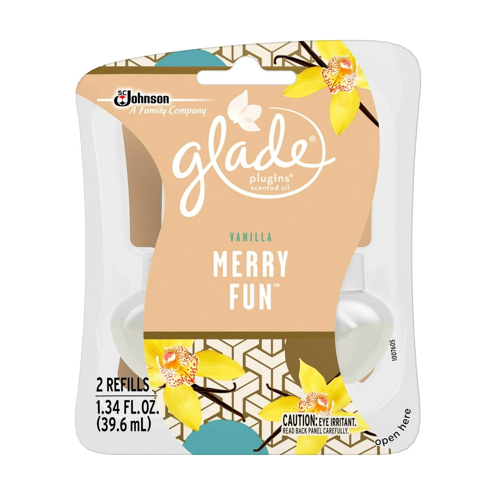 Glade Plug In Refill, Vanilla, 1.34 Fl. Oz. (Pack of 2)