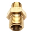 thumbnail image 3 of 2 piezas de latón, 4 AN a 1/4 NPT , línea de , adaptador de , conector de tubería, dorado shamjiam Adaptador de montaje de latón, 3 of 8