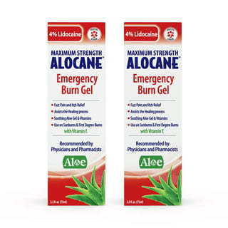 Alocane Maximum Strength Emergency Room Burn Gel 2.5 oz (Pack of 2) 