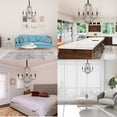 thumbnail image 4 of 5-Light Farmhouse Wood & Metal Chandelier French Country Lighting Fixture for Dining Room, 4 of 6
