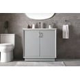 thumbnail image 7 of Elegant Lighting VF19636BL Hayes 36" Free Standing Single Basin Vanity Set - Blue, 7 of 7