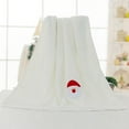 thumbnail image 2 of EGNMCR Tapestries 1Pc Christmas snowman Blanket Coral Fleece Super Soft Couch Cover Blanket Christmas blanket, 2 of 4