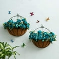 thumbnail image 4 of Nuptio 2 Pcs Metal Wall Planter with Coconut Liners for Outdoor Plants, 4 of 7