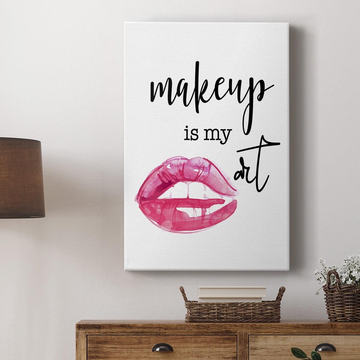 Makeup is My Art Premium Gallery Wrapped Canvas - Ready to Hang