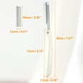 thumbnail image 4 of Unique Bargains Vocoste Rasoir à Sourcils pour Femmes en Acier Inoxydable Blanc avec 5 Lames, 4 of 7
