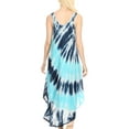 thumbnail image 2 of Sakkas Liz Women's Maxi Loose Sleeveless Summer Casual Tank Dress Cover-up Caftan - NavyTurq - One Size Regular, 2 of 5