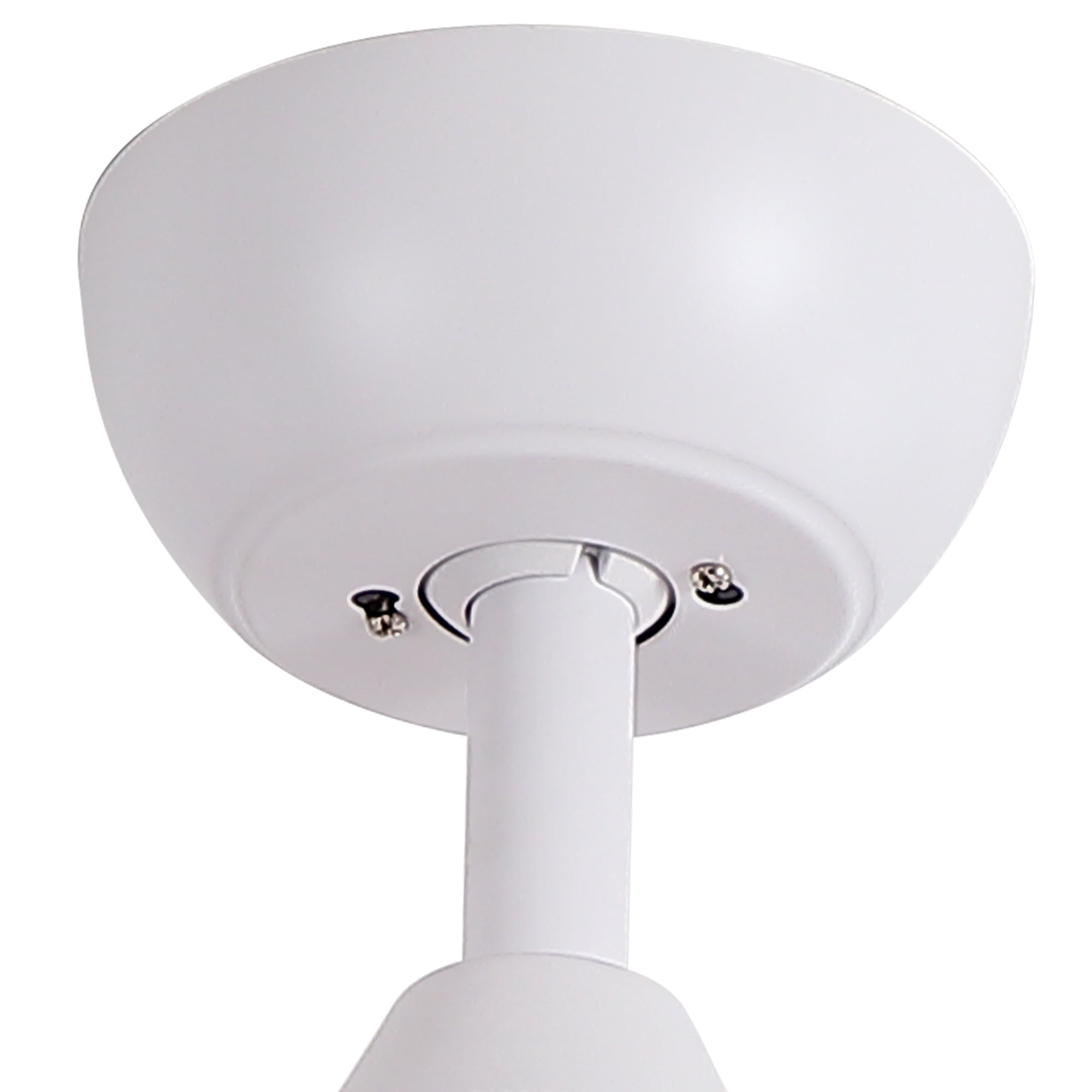 Leumius 52" White Ceiling Fan with Intergrated LED Light Kit with Remote Control, 3 Plywood Blades and Work with Smart APP for Living Room Bedroom