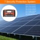 thumbnail image 5 of Controlador de carga solar MPPT de 30A Uxcell, cargador de panel solar 12V 24V con adaptación automática, regulador inteligente con LCD, 5 of 5