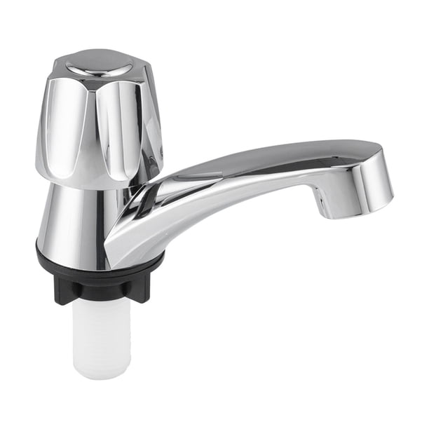 Grifo de baño Grifo de agua fría Grifo de baño de tocador simple de un solo orificio Grifo de fregadero de bañera para lavabo Lavabo comercial Mando