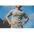 thumbnail image 4 of Mens I Like Fishing and Maybe 3 People T shirt Funny Hunting Graphic Gift Dad Graphic Tees, 4 of 7